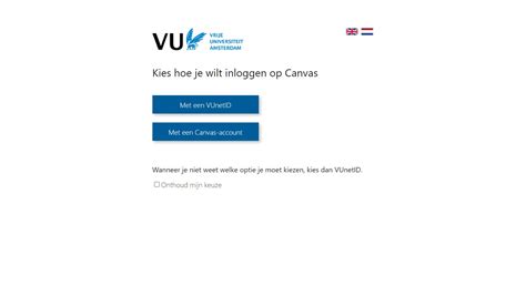 vunet inloggen|Canvas Sign In Discovery